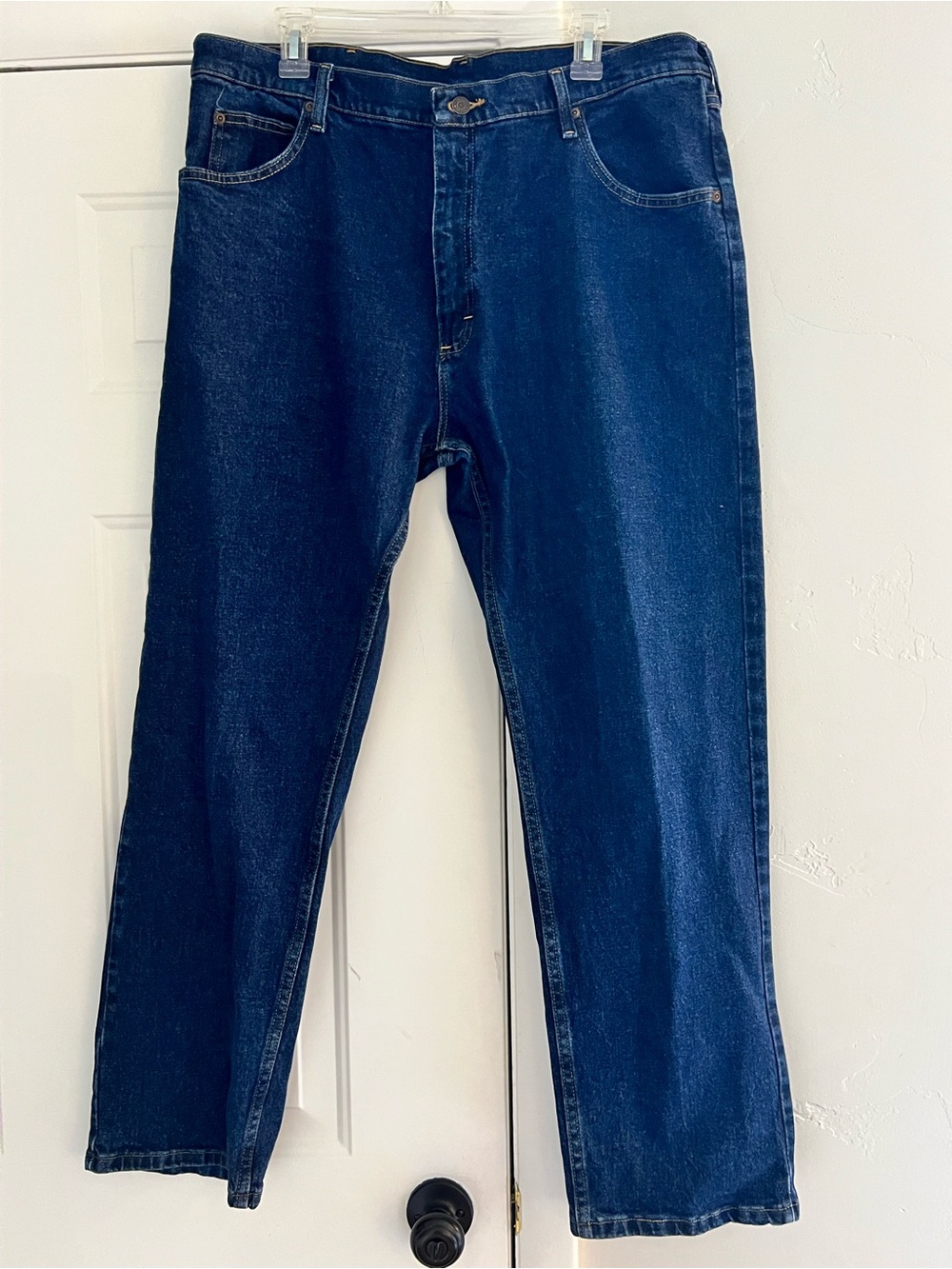 Wrangler Men's Dark Blue Straight Jeans